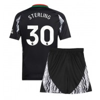 Fotballdrakt Barn Arsenal Raheem Sterling #30 Bortedraktsett 2024-25 Kortermet (+ Korte bukser)